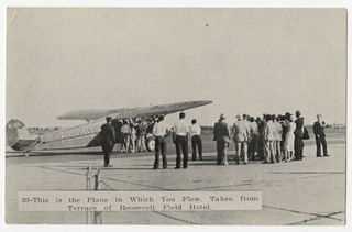 Image: postcard: Roosevelt Flying Corporation, Fairchild 71