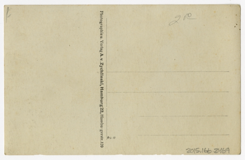 Image: postcard: Zeppelin airship Sachsen