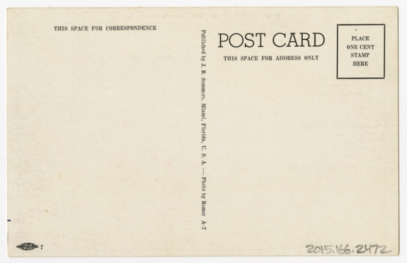 Image: postcard: Goodyear Zeppelin, Port of Miami