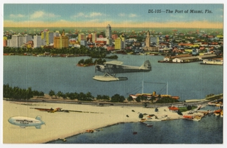 Image: postcard: Port of Miami