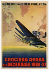 Image: postcard: Crociera Aerea del Decennale 1933 - XI