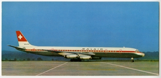 Image: postcard: Balair, Douglas DC-8-63