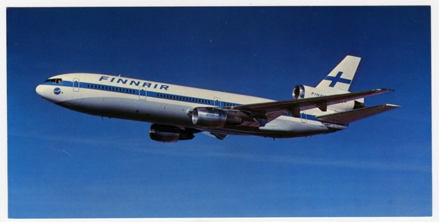 Postcard: Finnair, McDonnell Douglas DC-10