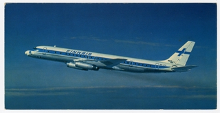Image: postcard: Finnair, Douglas DC-8-62