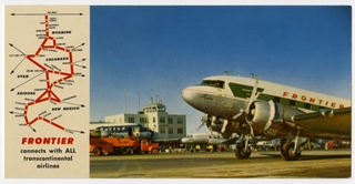Image: postcard: Frontier Airlines