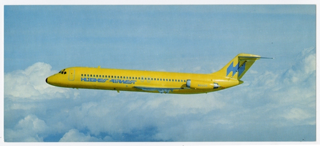 Postcard: Hughes Airwest, Douglas DC-9