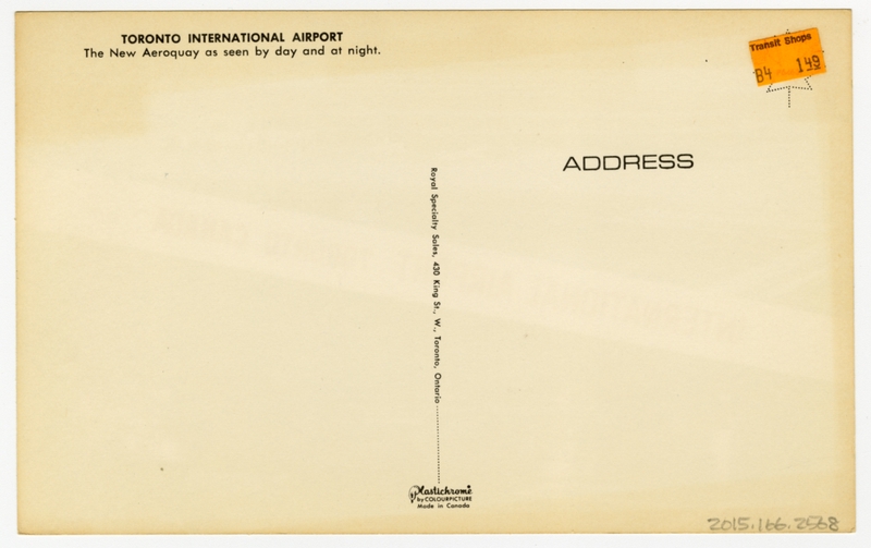 Image: postcard: Toronto International Airport