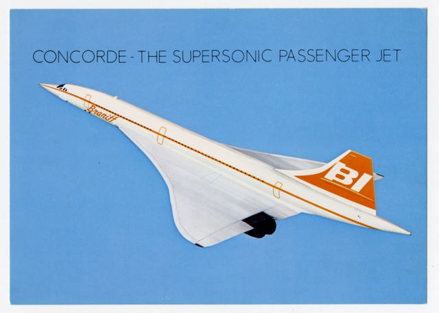 Postcard: Braniff International, Concorde