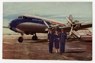 Image: postcard: Great Lakes Airlines, Douglas DC-4