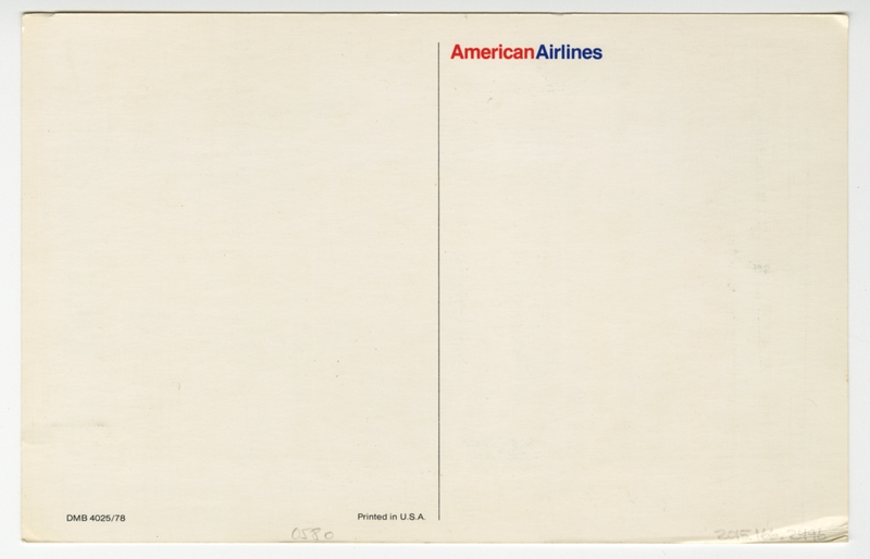 Image: postcard: American Airlines, Boeing 727