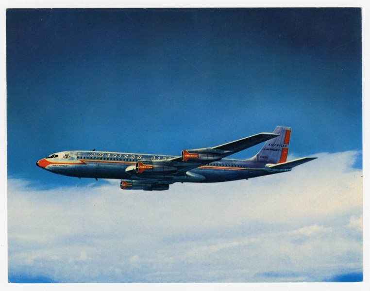 Image: postcard: American Airlines, Boeing 707