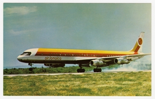 Image: postcard: Air Jamaica, Douglas DC-8