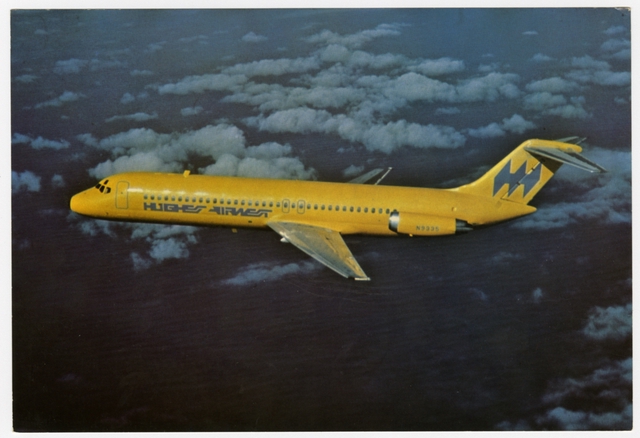 Postcard: Hughes Airwest, Douglas DC-9