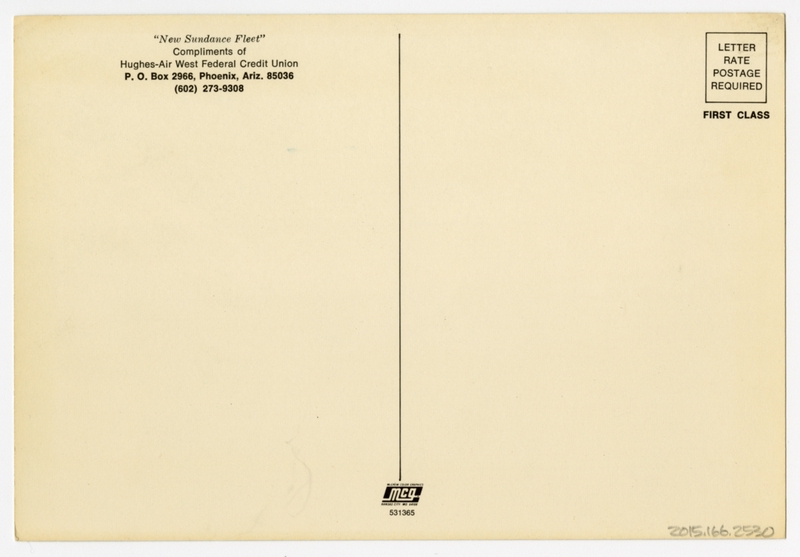 Image: postcard: Hughes Airwest, Douglas DC-9