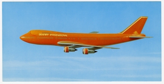 Image: postcard: Braniff International, Boeing 747-200B