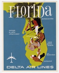 Image: postcard: Delta Air Lines, Florida