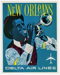 Image: postcard: Delta Air Lines, New Orleans