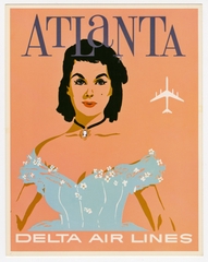 Image: postcard: Delta Air Lines, Atlanta