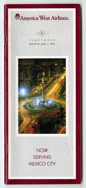 Image: timetable: America West Airlines