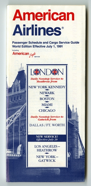 Image: timetable: American Airlines