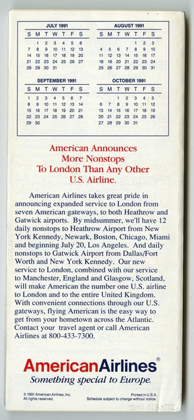 Image: timetable: American Airlines