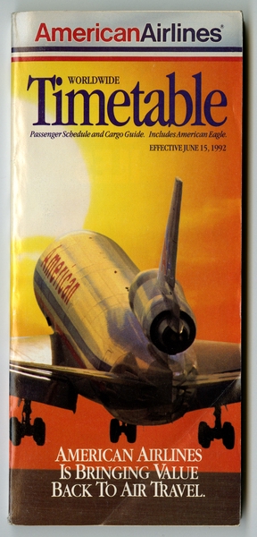 Image: timetable: American Airlines