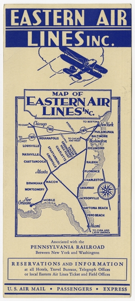 Image: timetable: Eastern Air Lines
