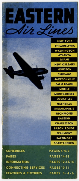 Image: timetable: Eastern Air Lines