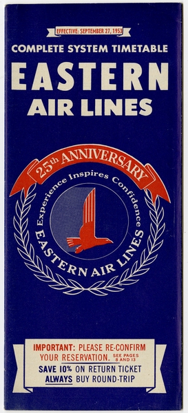 Image: timetable: Eastern Air Lines