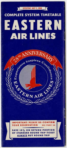 Image: timetable: Eastern Air Lines