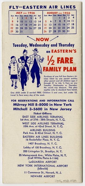 Image: timetable: Eastern Air Lines