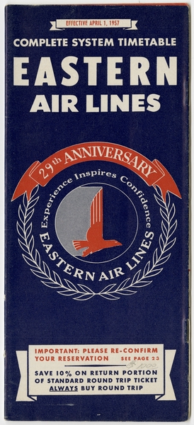 Image: timetable: Eastern Air Lines