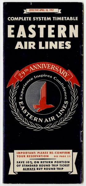Image: timetable: Eastern Air Lines