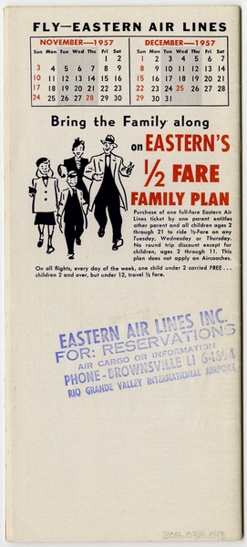 Image: timetable: Eastern Air Lines