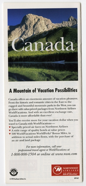 Image: timetable: Northwest Airlines