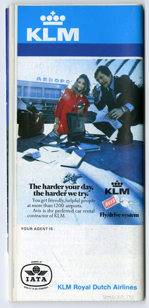 Image: timetable: KLM (Royal Dutch Airlines)