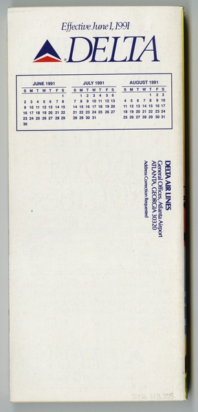 Image: timetable: Delta Air Lines