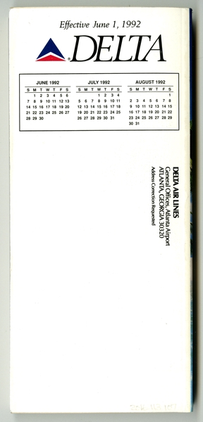 Image: timetable: Delta Air Lines