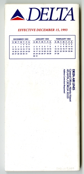 Image: timetable: Delta Air Lines