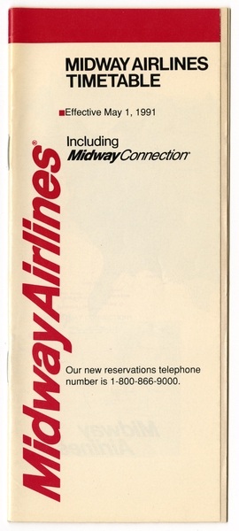 Image: timetable: Midway Airlines