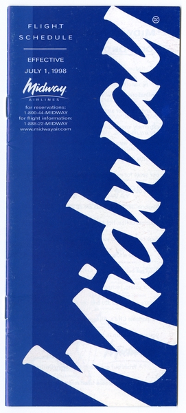 Image: timetable: Midway Airlines
