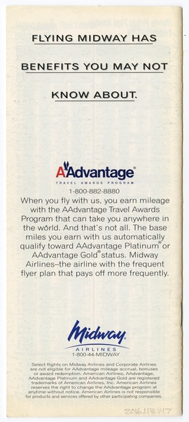 Image: timetable: Midway Airlines