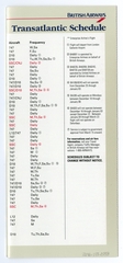 Image: timetable: British Airways, winter transatlantic schedule