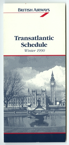 Timetable: British Airways, winter transatlantic schedule