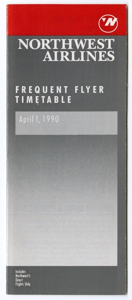 Image: timetable: Northwest Airlines