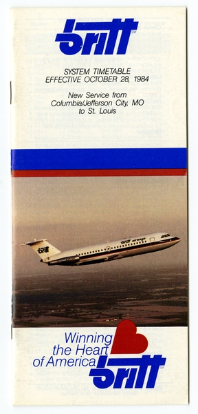 Image: system timetable: Britt Airways