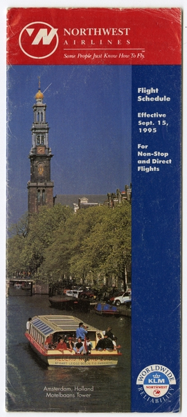 Image: timetable: Northwest Airlines