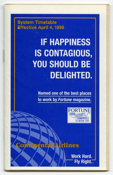Image: system timetable: Continental Airlines