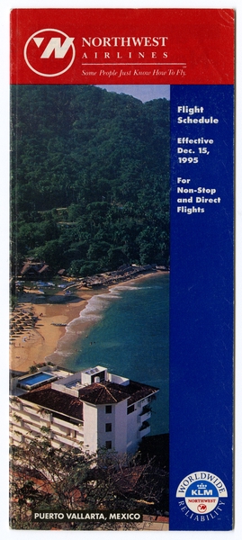 Image: timetable: Northwest Airlines