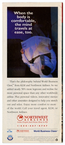 Image: timetable: Northwest Airlines